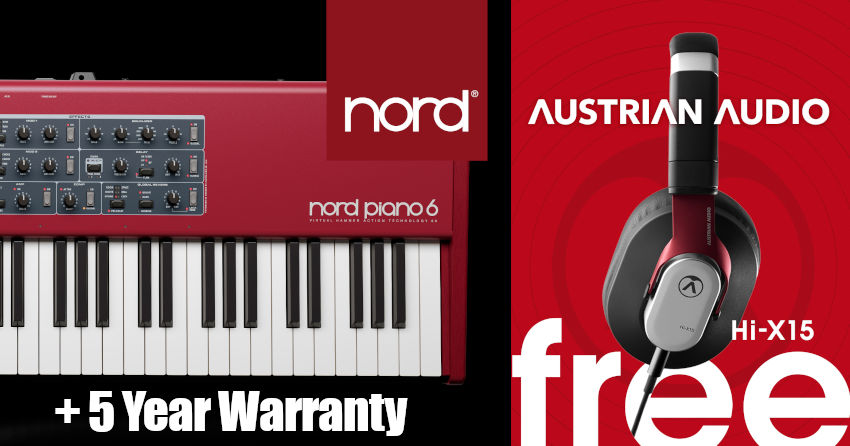 Nord Piano 6 with 5 year warranty and free Austrian audio headphones
